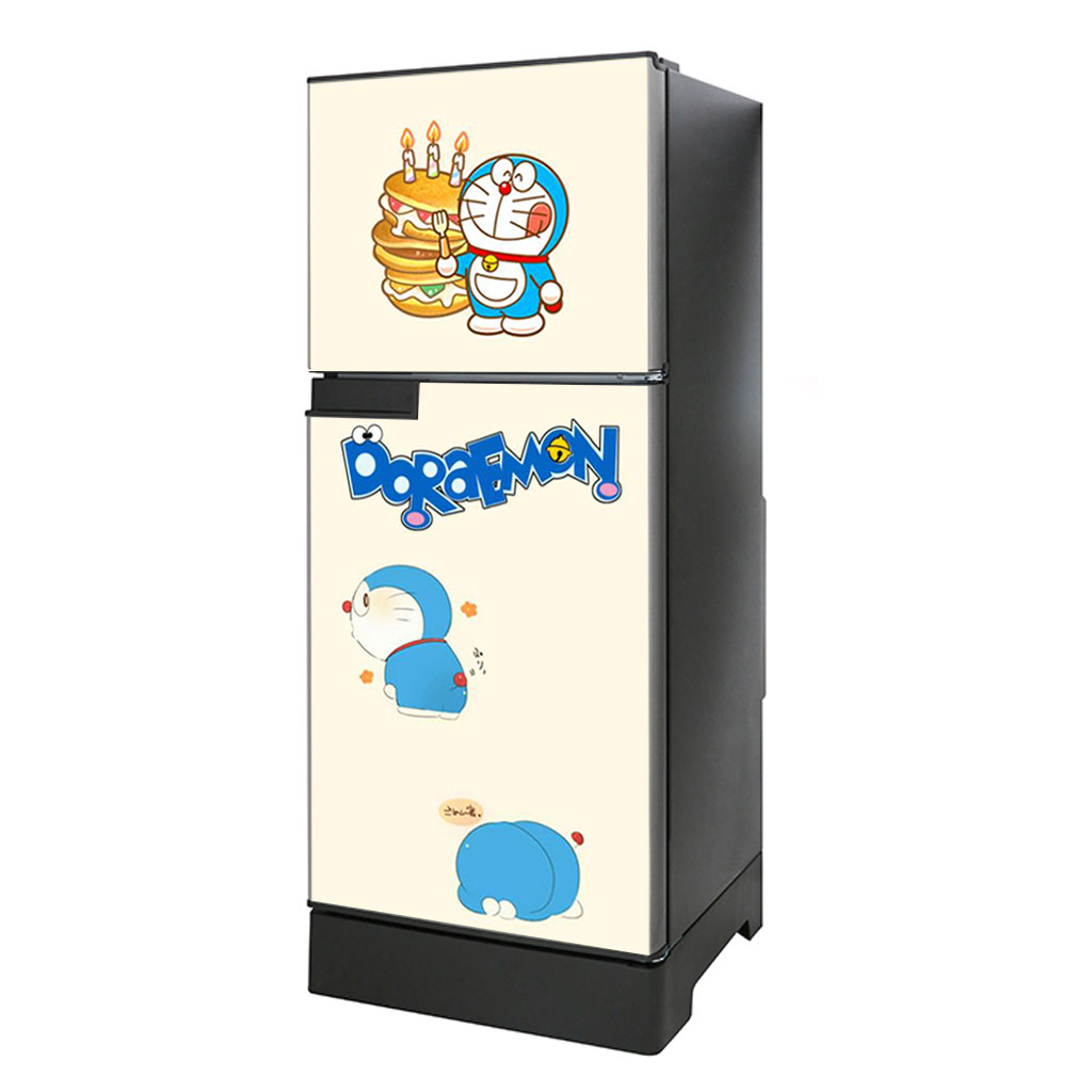[HCM]Decal dán trang trí tủ lạnh Doraemon Mẫu 5