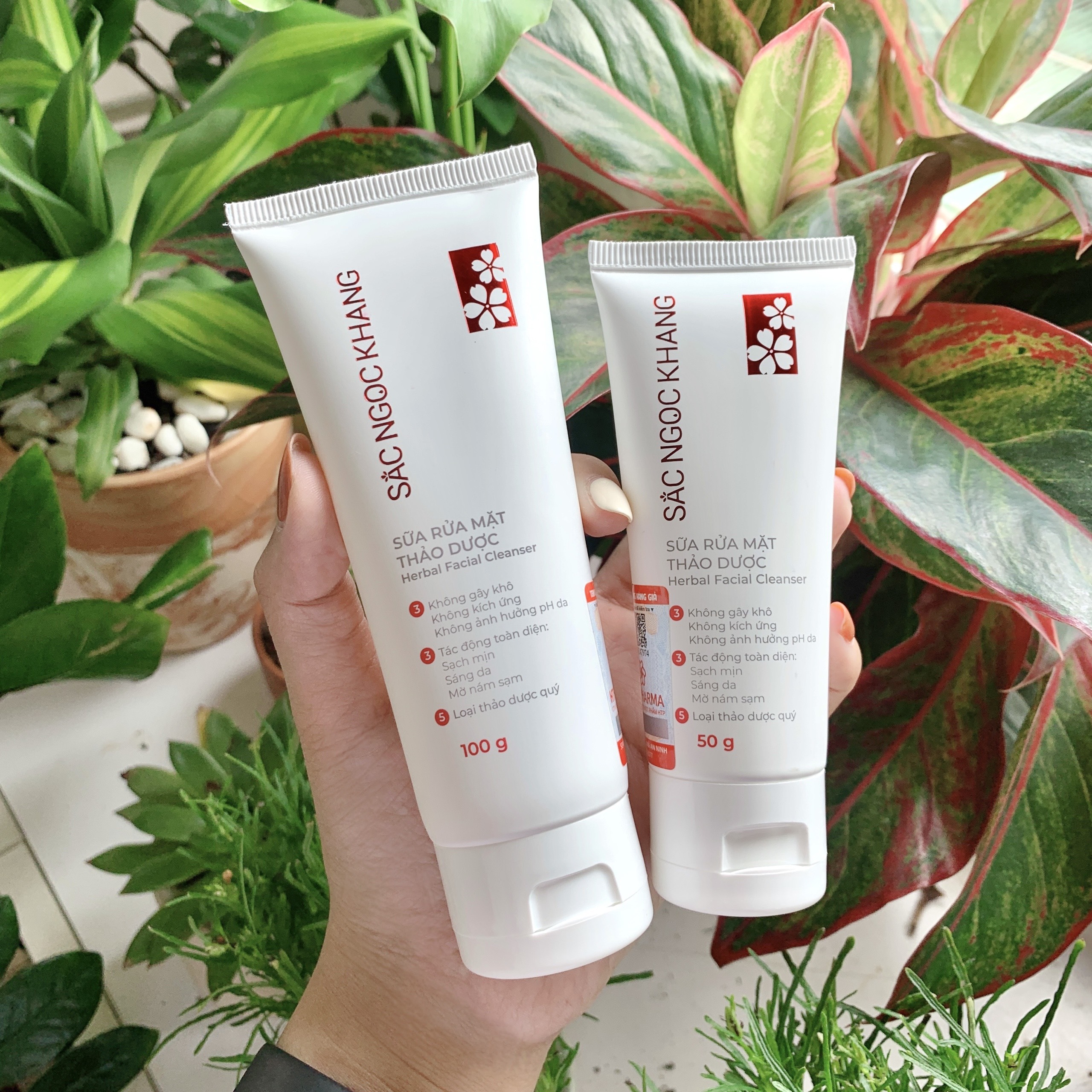 Sữa rửa mặt thảo dược Sắc Ngọc Khang 50g