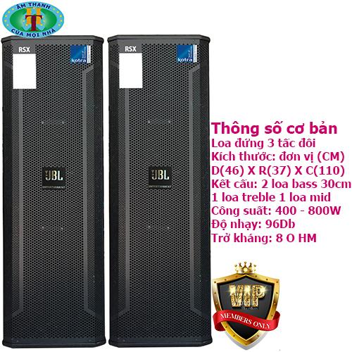 Loa đứng 3 tấc đôi thùng sơn chống chầy cao cấp
