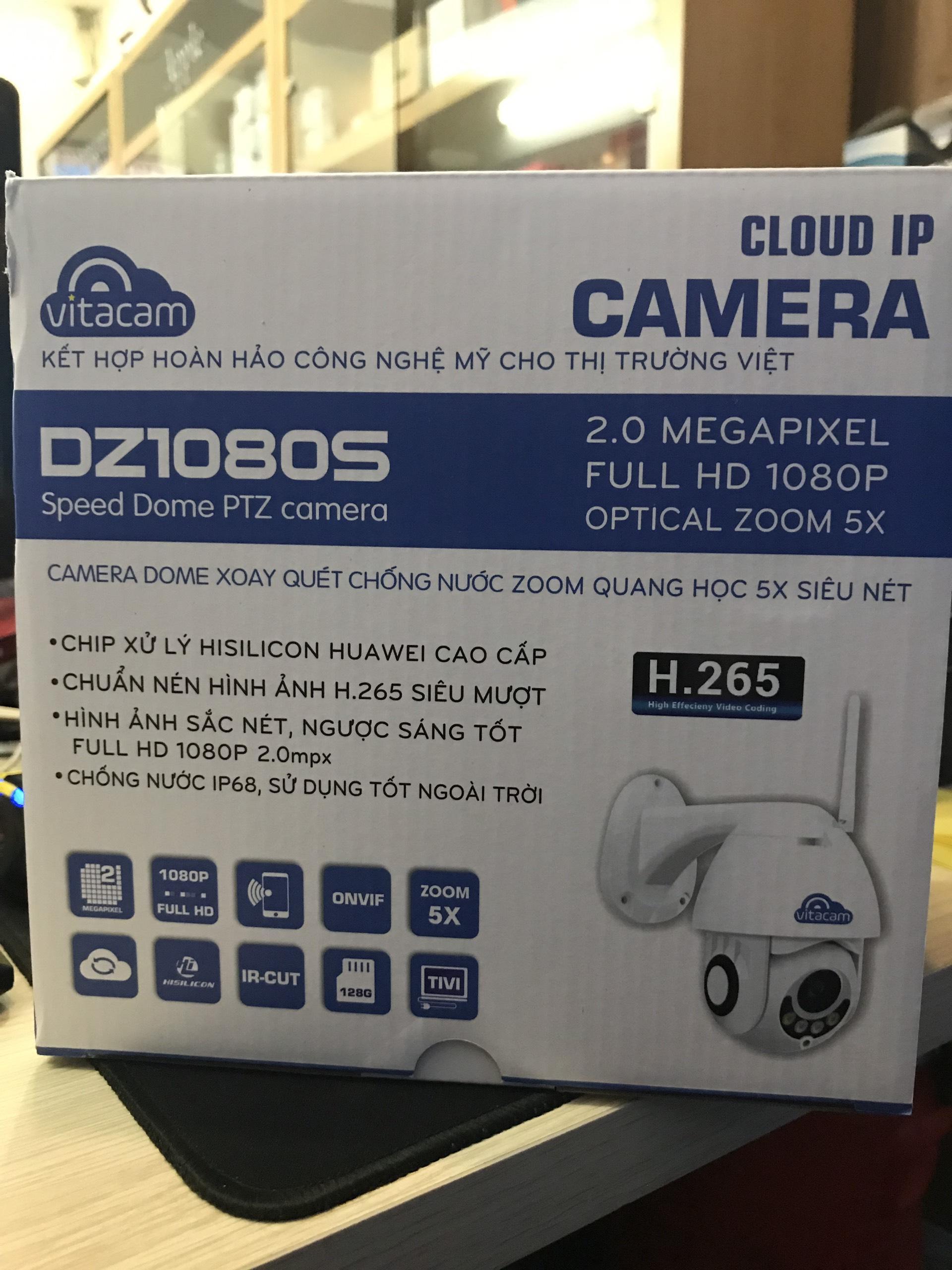 [TẶNG CÁP MẠNG 10M VÀ THẺ NHỚ 32G] CAMERA VITACAM DZ1080S