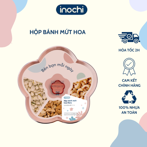 Khay mứt hình hoa nhiều cánh, hộp đựng mứt INOCHI