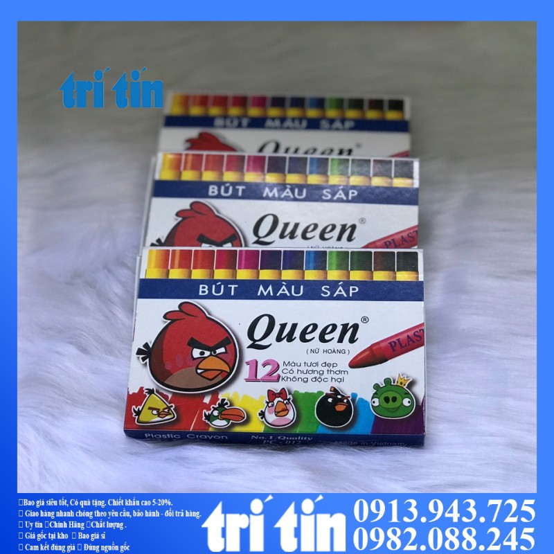 Bút màu sáp Queen 12 màu 18 màu