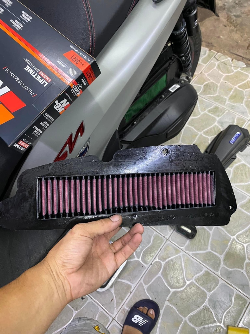 Lọc gió KN SH350 hàng chính hãng mã 3521