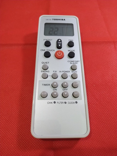 Remote điều khiển máy lạnh điều hoà toshiba xám