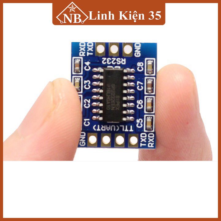 Module ttl to rs232 3.3-5v, mạch chuyển đổi tín hiệu dùng ic max3232 v1/v2