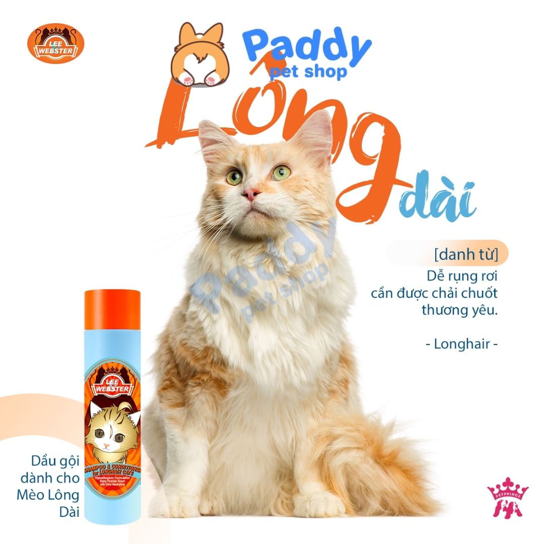 Sữa Tắm Cho Mèo Gội & Xả Lee & Webster 280g