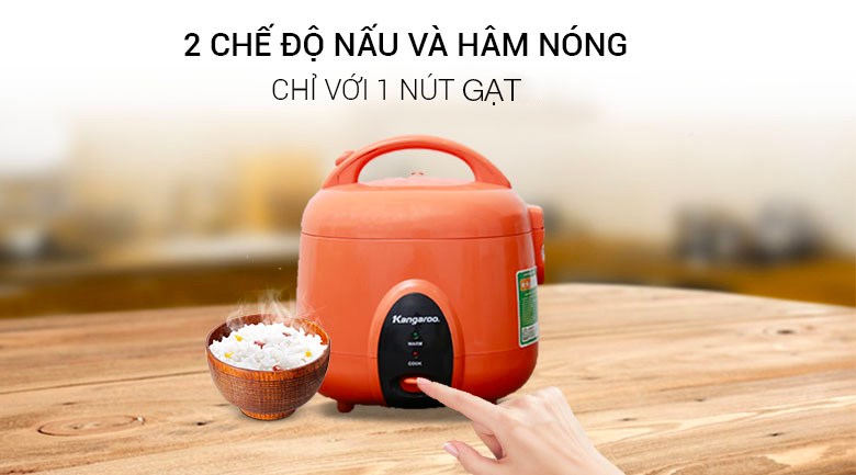 Nồi cơm điện Kangaroo 1.2 lít KG826S (hàng trưng bày bỏ mẫu)