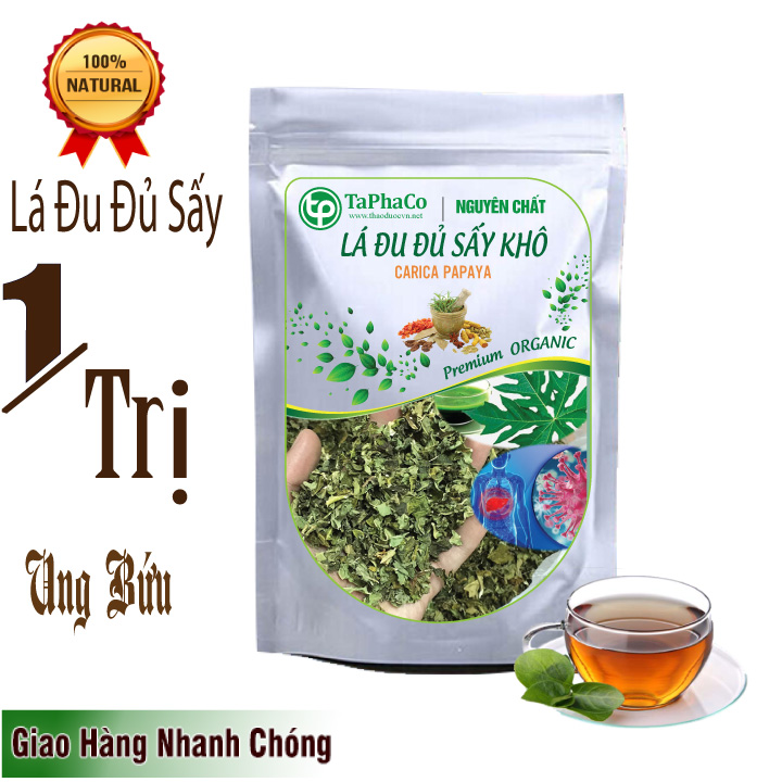 Lá đu đủ đực 500g - Hàng sạch xanh chất lượng cao với mức giá tốt nhất thị trường