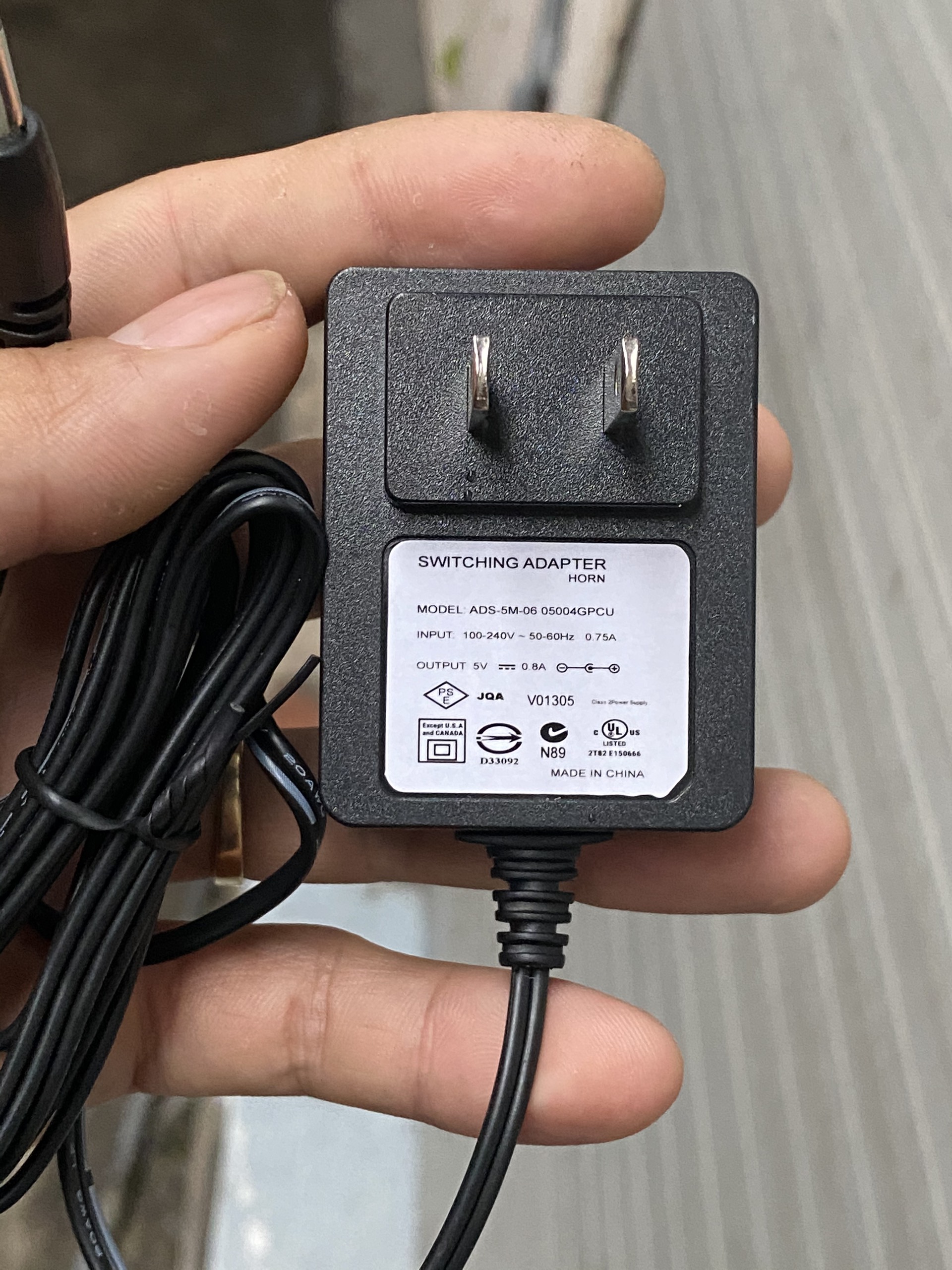 Cục nguồn máy chấm công DC 5V