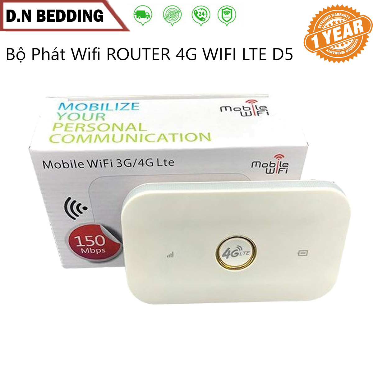Cục Phát Wifi Từ Sim 3g 4g Di Động - Bộ Phát Wifi ROUTER 4G WIFI LTE D5