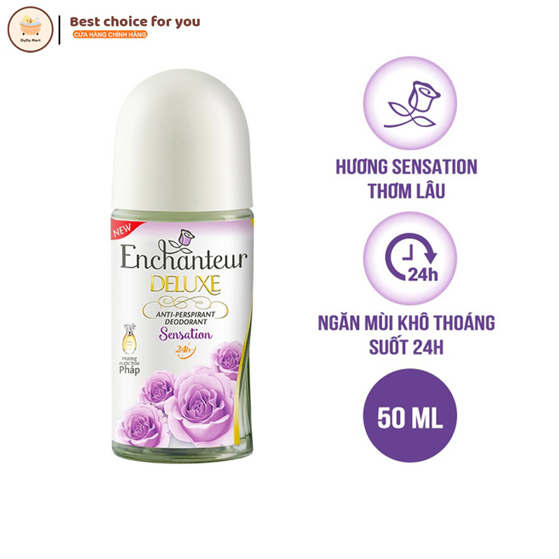 Lăn khử mùi trắng da Enchanteur Charming 50ml