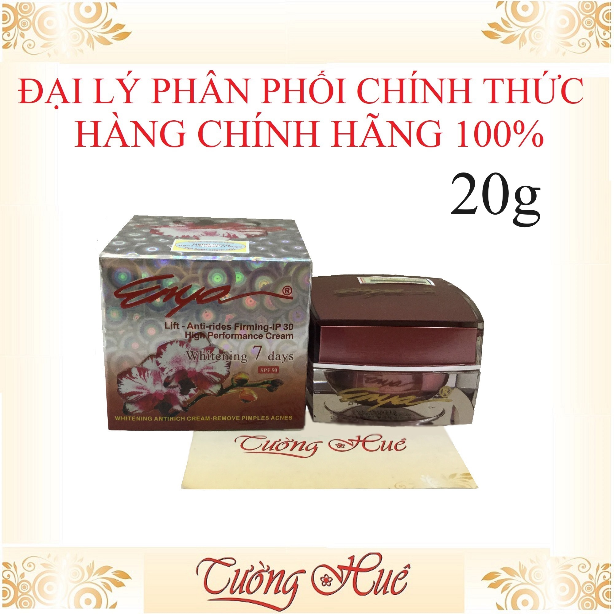 Kem ENYA Trắng Da, Chống Lão Hóa, Ngừa Mụn - 20g ( Enya Hoa Đào ) HÀNG CHÍNH HÃNG
