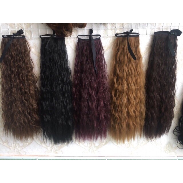 Tóc giả nữ cột ❤️FREESHIP❤️ Tóc giả cột xù 60cm. 0022