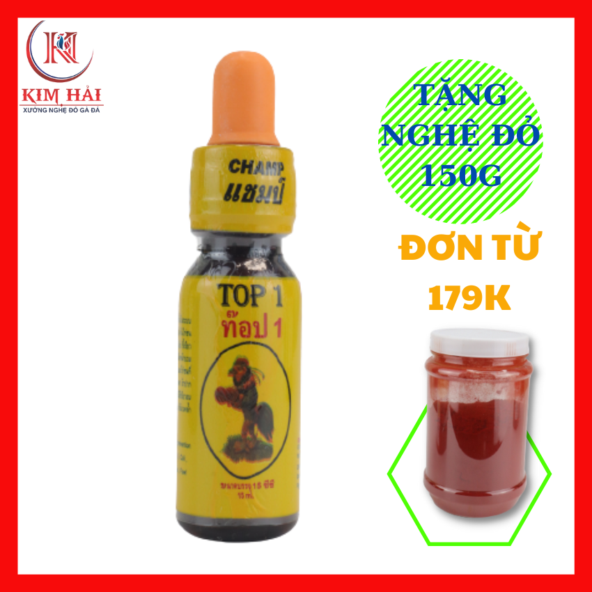 Top 1-lọ 15ml-[dùng nhỏ trực tiếp]-cảm cúm,chảy nước mũi,sổ mũi cho chiến kê,thuốc trị bệnh gà đá.