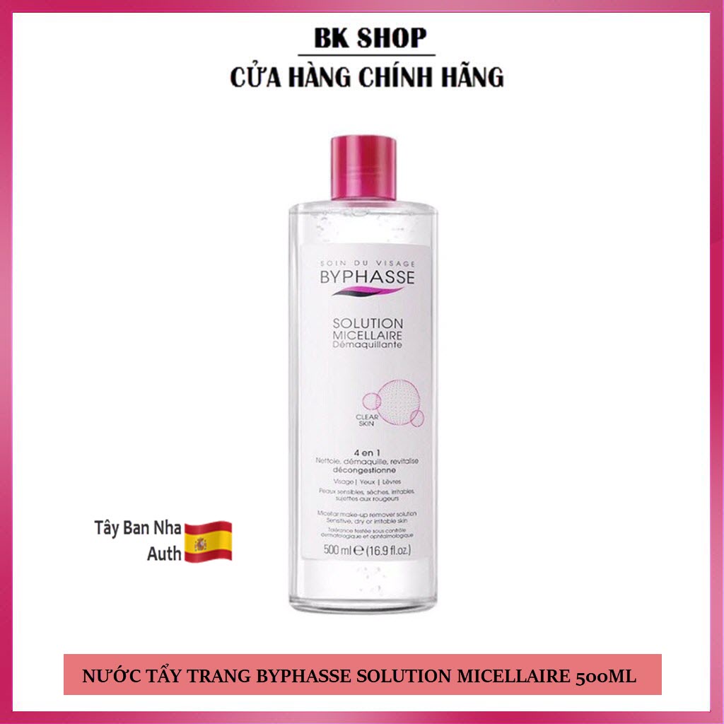 [Tây Ban Nha] Nước Tẩy Trang Byphasse Solution Micellaire Face (500ML)