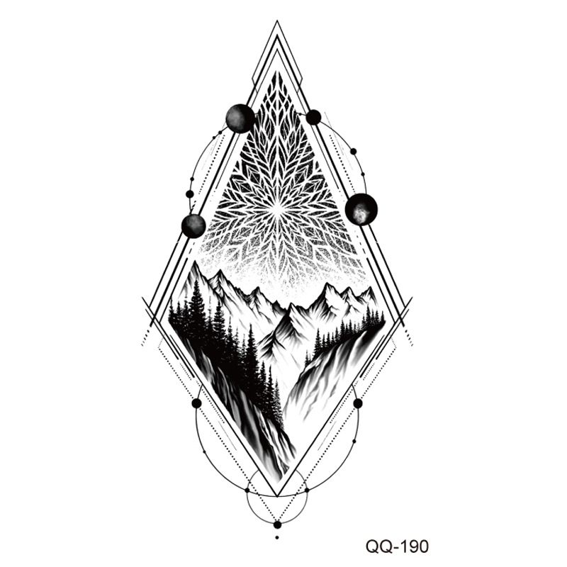 Miếng dán hình xăm tattoo chống thấm nước tạm thời 10x6CM nhiều hình lựa chọn