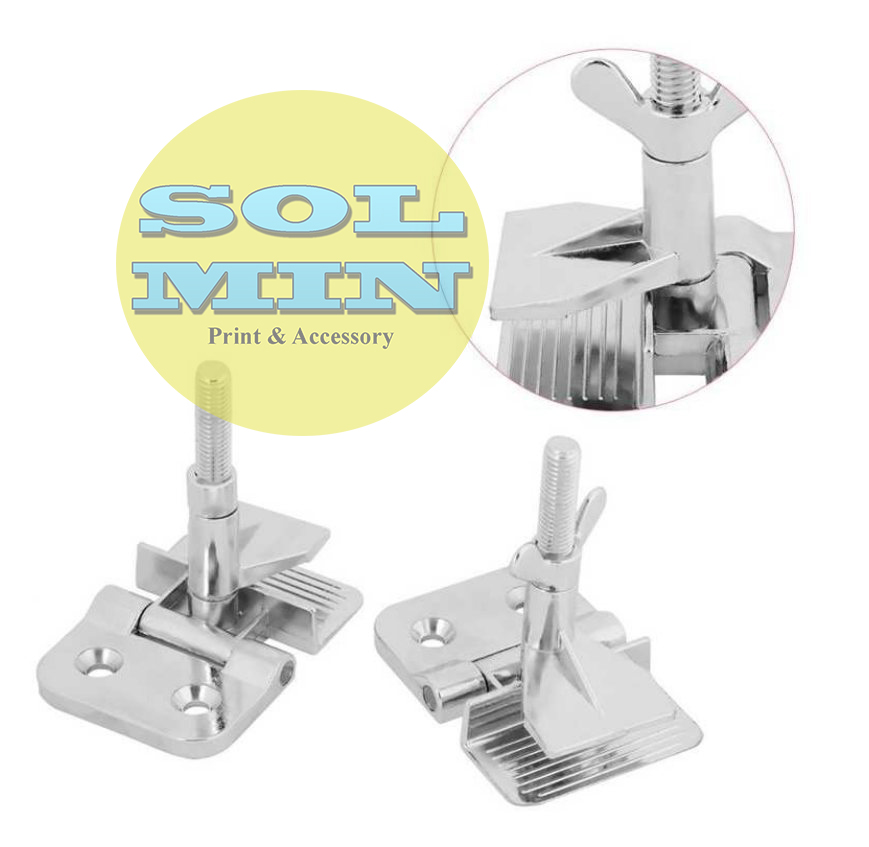 Kẹp bướm khung in lụa kim loại mạ crome sáng bóng 1 cái- Solmin