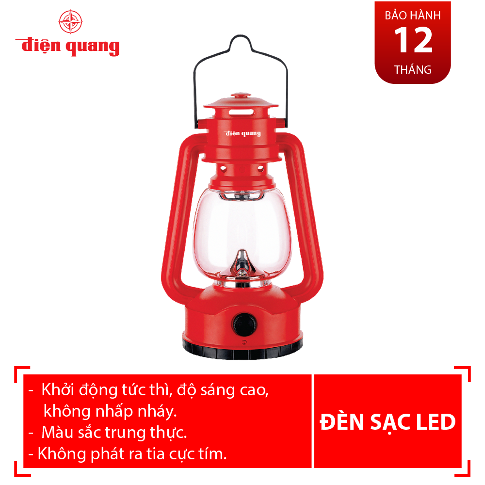 Đèn sạc Led Điện Quang ĐQ PRL04 R (0.5W, ánh sáng trắng, màu ngẫu nhiên)
