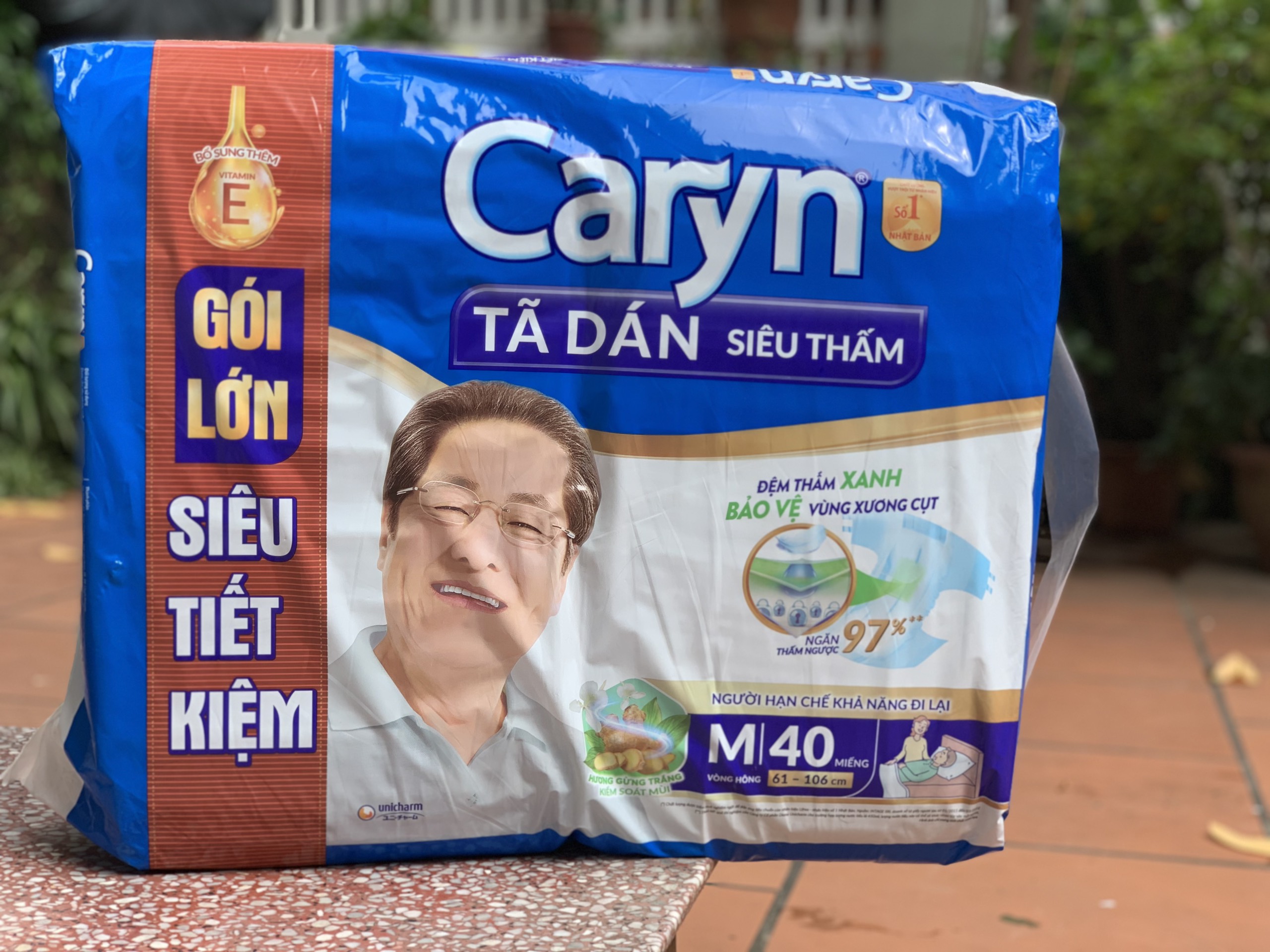 Tã Dán Người Lớn Caryn size M40,ML40