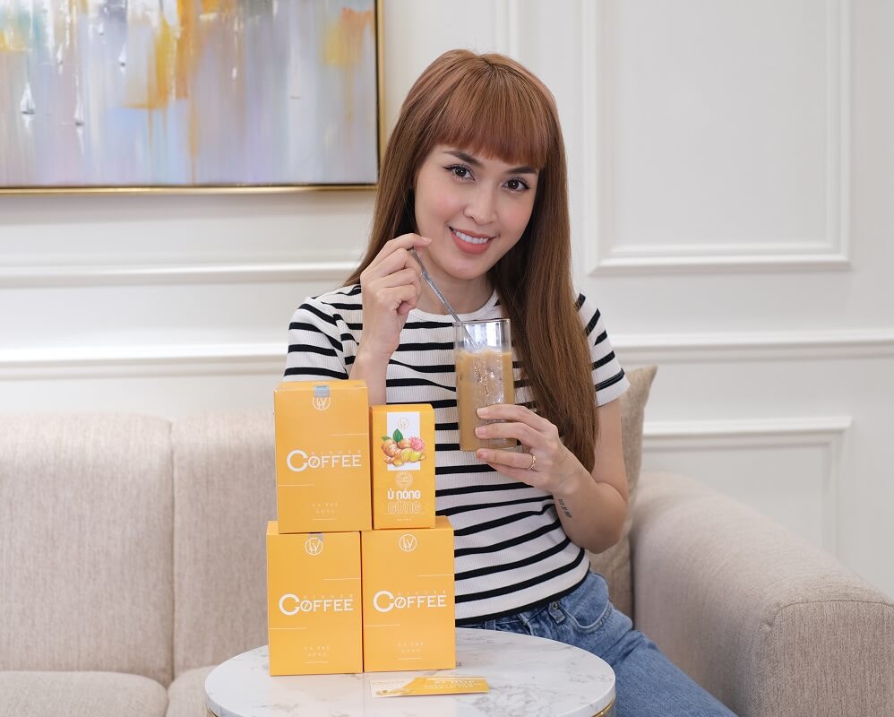 Cà Phê Gừng Giảm Cân Ginger Coffee LHV (Hộp 20 gói)
