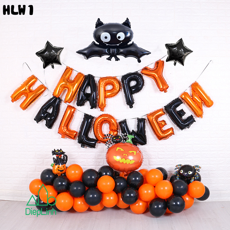 [HCM]Halloween - Sét bóng trang trí Halloween -Trang trí Halloween - Diệp Linh