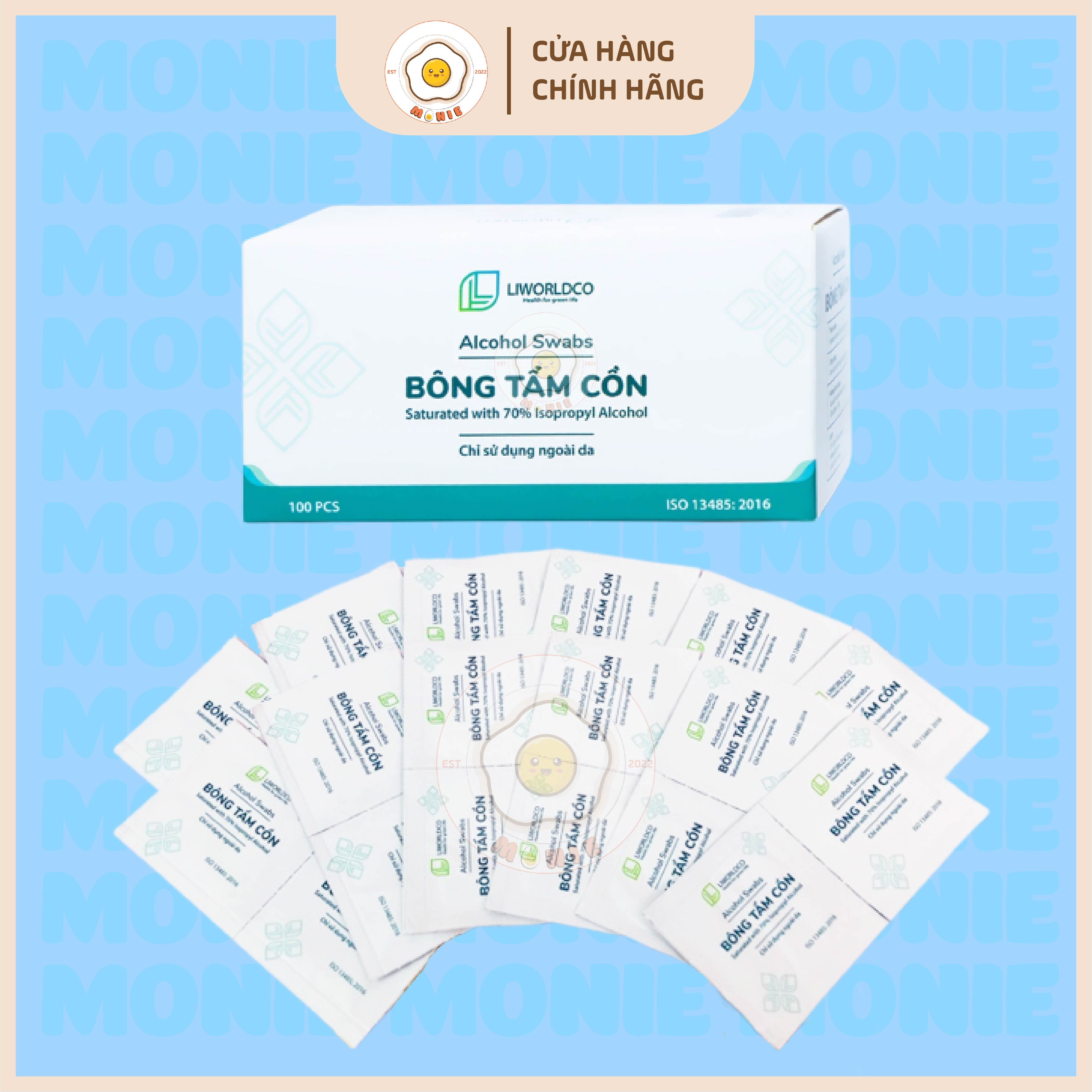 Bông Tẩm Cồn Alcohol Pad.