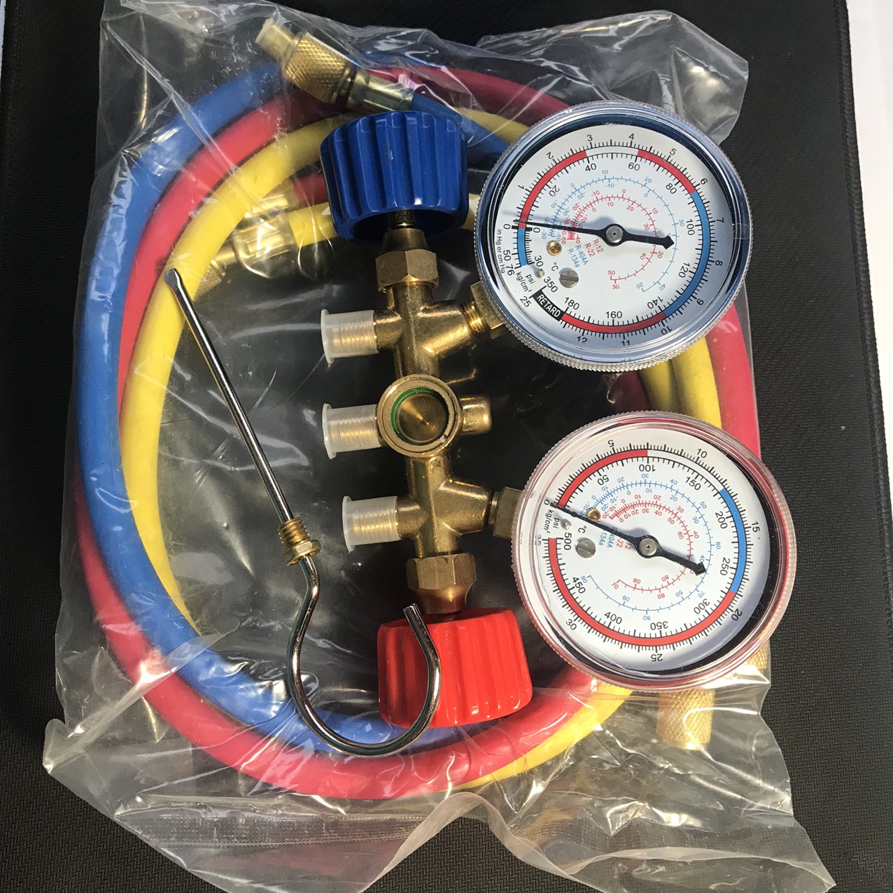 [HCM]Đồng hồ đo áp suất gas máy lạnh ( Đồng hồ Đôi )