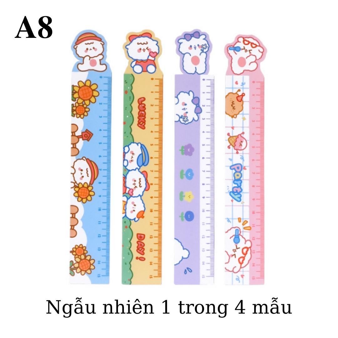 Thước kẻ dẻo học sinh có nam châm, 15cm phong cách nhật bản - beyou