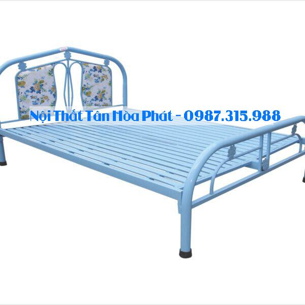 Giường sắt ngang 1m2 dài 2m  Tân Hòa Phát