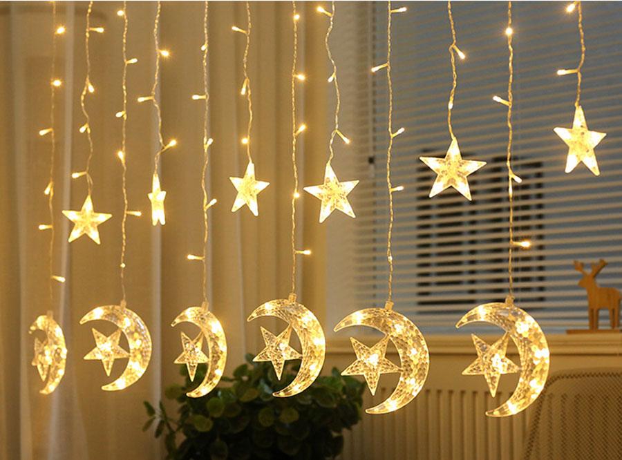 DÂY ĐÈN LED TRĂNG VÀ SAO LỚN LED NHIỀU MÀU
