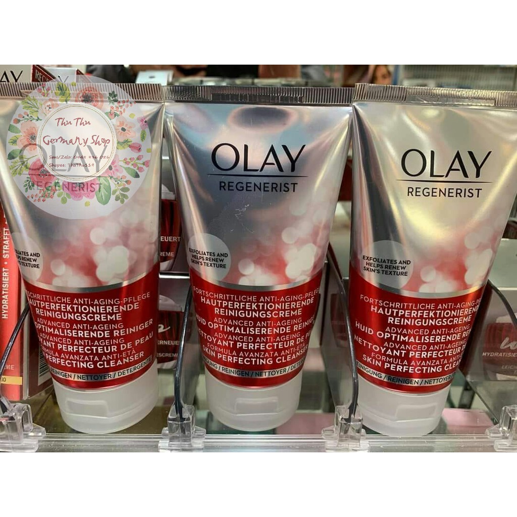 Sữa rửa mặt chống lão hoá olay regenerist đức