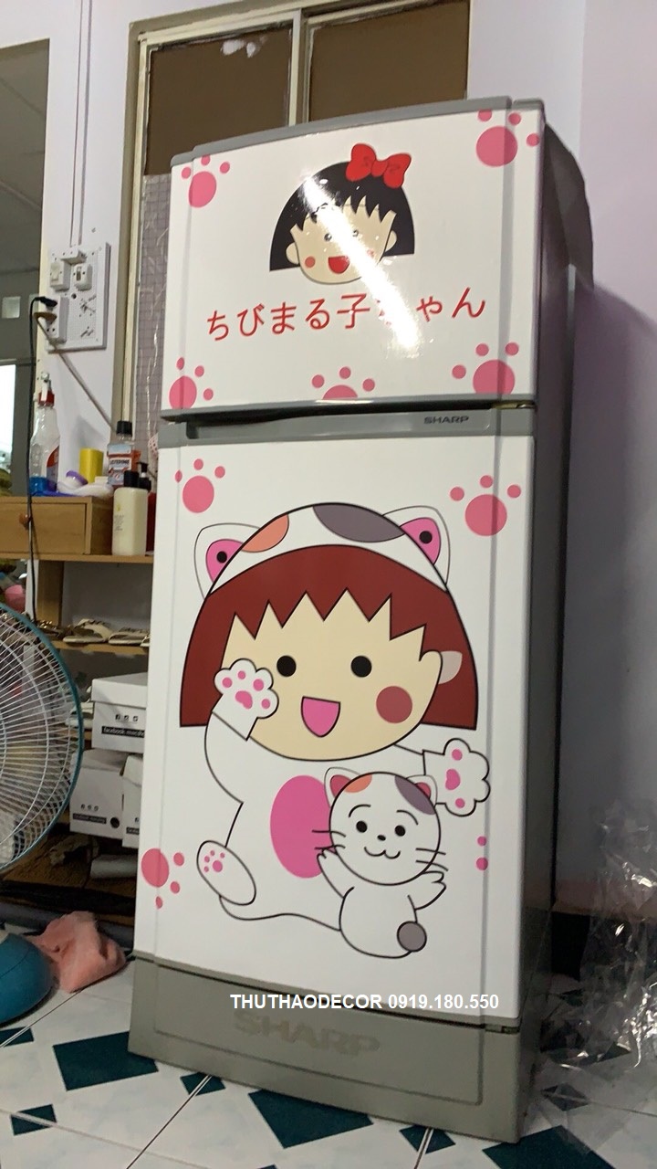 [HCM]Decal Dán Tủ Lạnh MARUKO CUTE - THUTHAODECOR