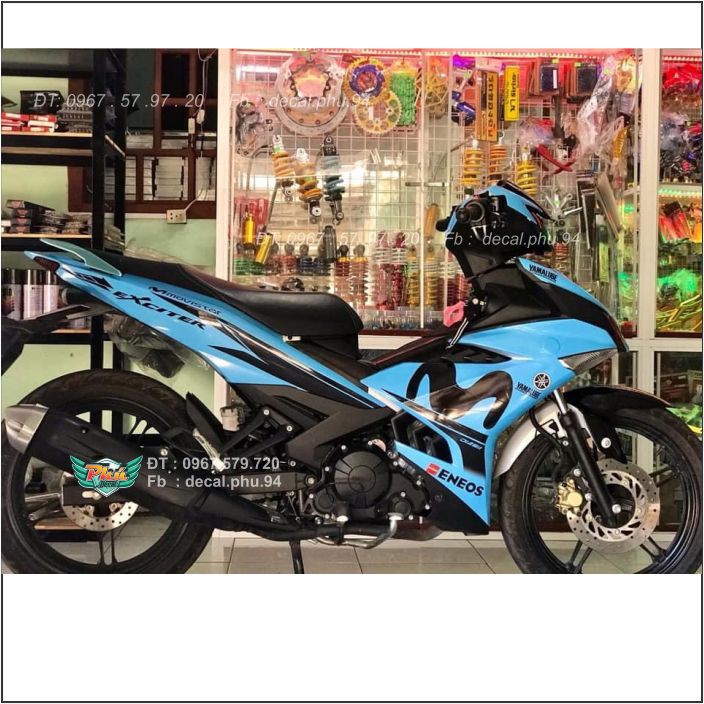 Tem rời Exciter 150 Movistar Xanh Ngọc đen (X)