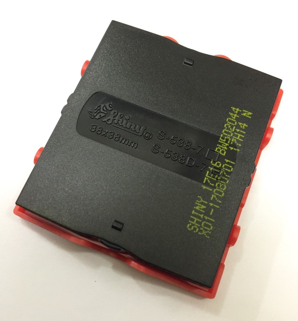 [HCM]Khay mực - thẻ mực - tampon cho dấu shiny các loại (màu đỏ)