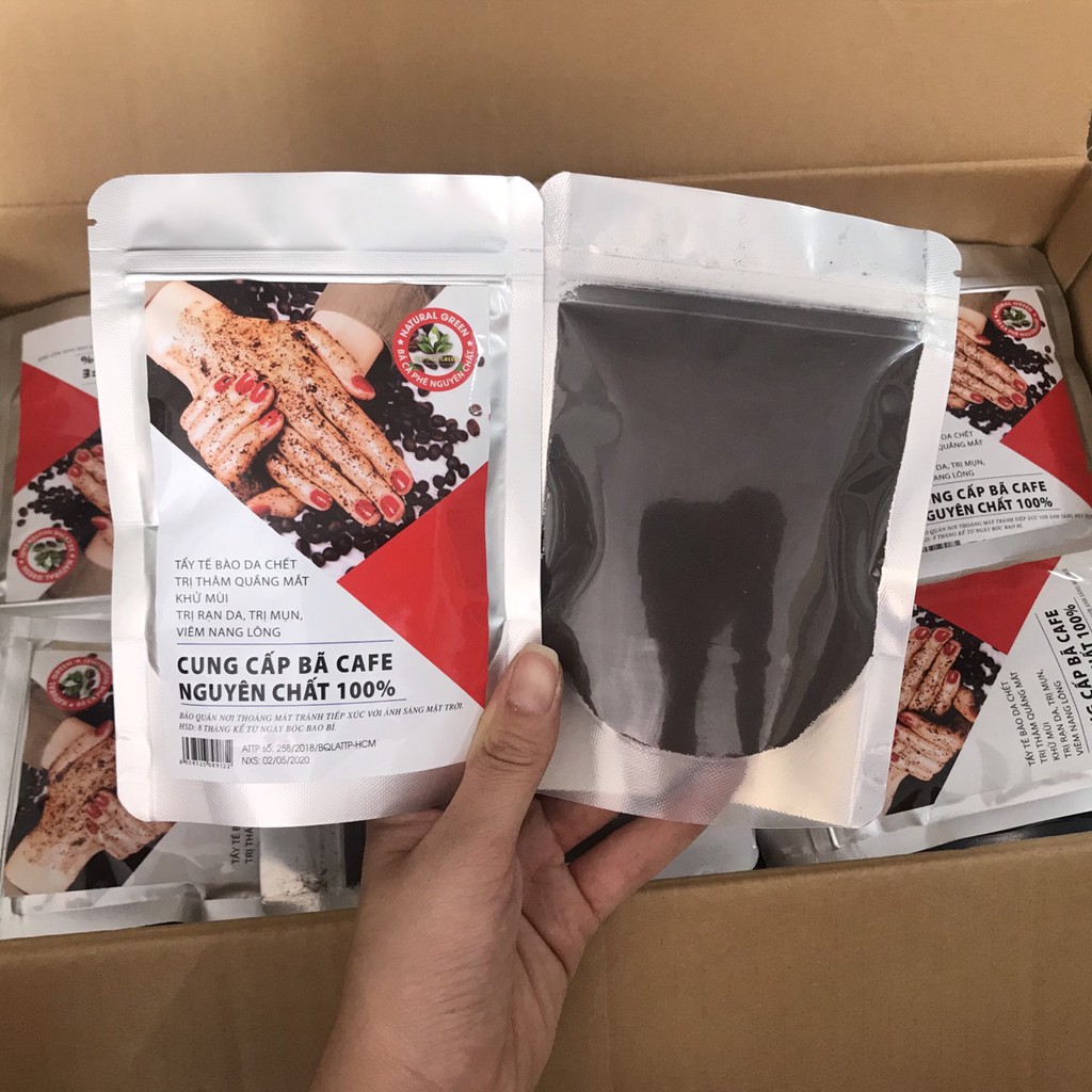 1 Kg Bã cà phê Khô (bã cafe ) cực thơm đắp mặt và body