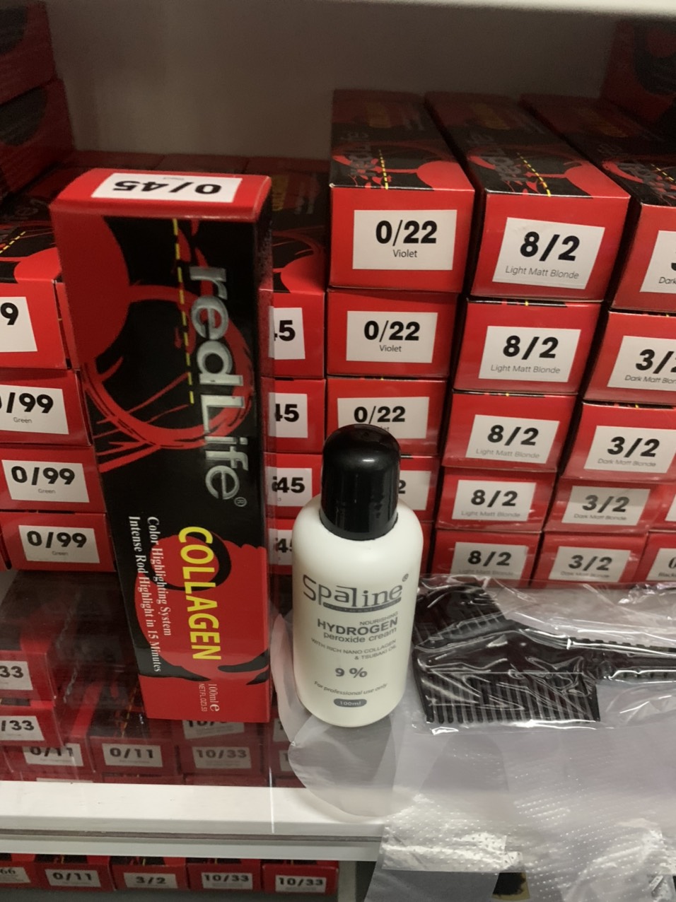 Thuốc Nhuộm Tóc redlife và Oxy{Tặng  + Bao Tay }