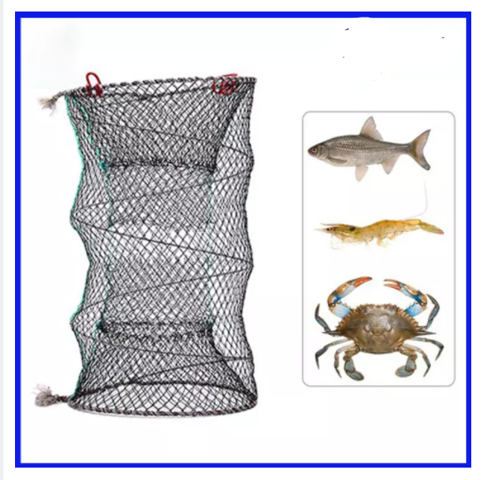 Lồng Lò Xo Bẫy Tôm Cua Cá, lồng bát quái 12 cửa ngục, lồng lưới siêu bền chuyên bắt cua biển cỡ lớn, Chất liệu tốt