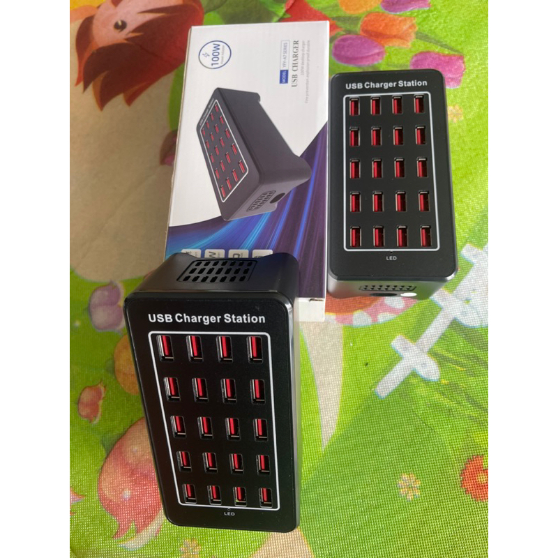 Bộ Sạc Hub Cổng Usb 100W 20 Cổng( Portable phone charger HUB 150W 30 USB)
