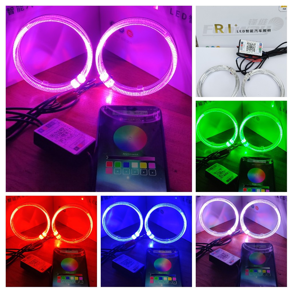 VÒNG LED THIÊN THẦN ĐỔI MÀU THEO app LED BLE