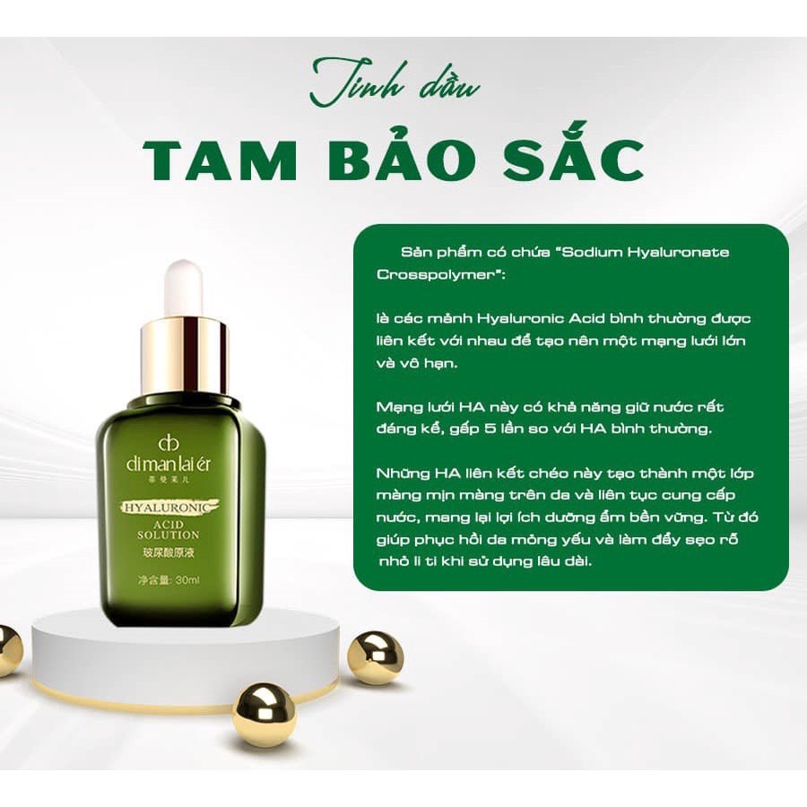 Tinh dầu cấp ẩm căng mướt da Tam Bảo Sắc 30ml - (Hồng Kông)