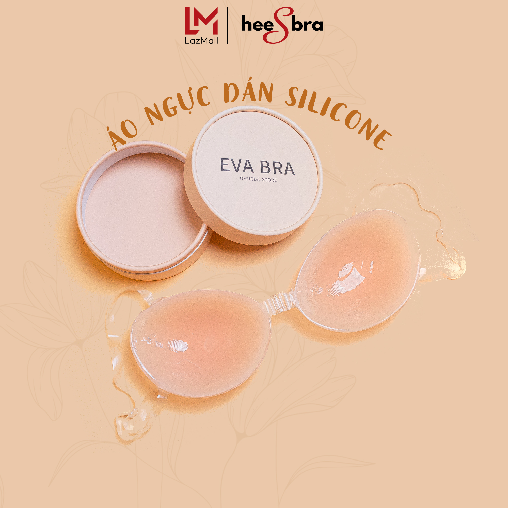 Miếng dán ngực áo dán nâng ngực silicon cài trước nâng ngực tạo khe kèm dây trong hees 4950