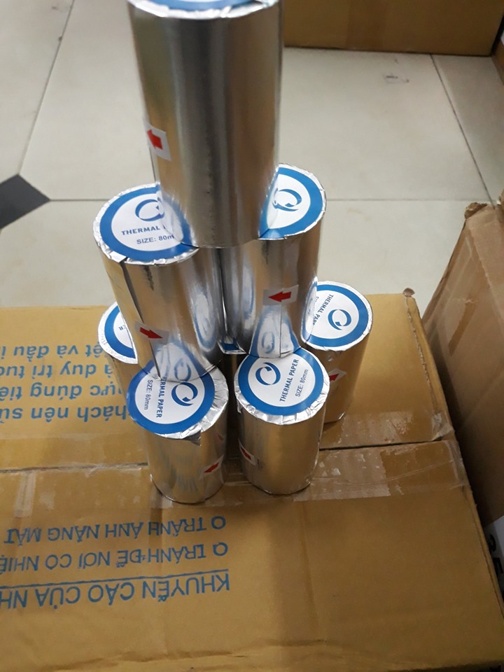 Combo 20 cuộn giấy in bill khổ 80mm (K80)