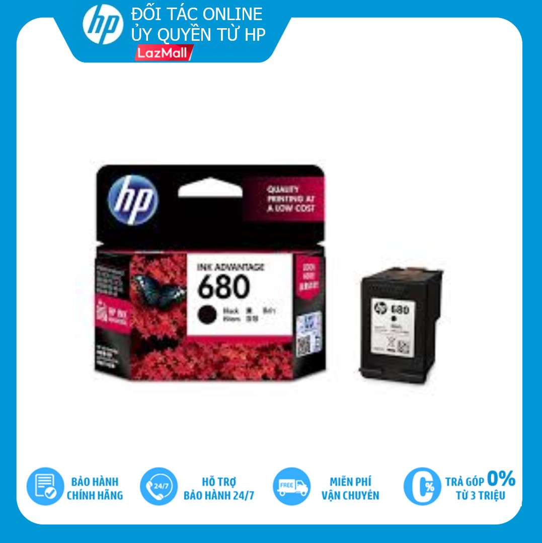 Mực hộp máy in phun HP 680 Black