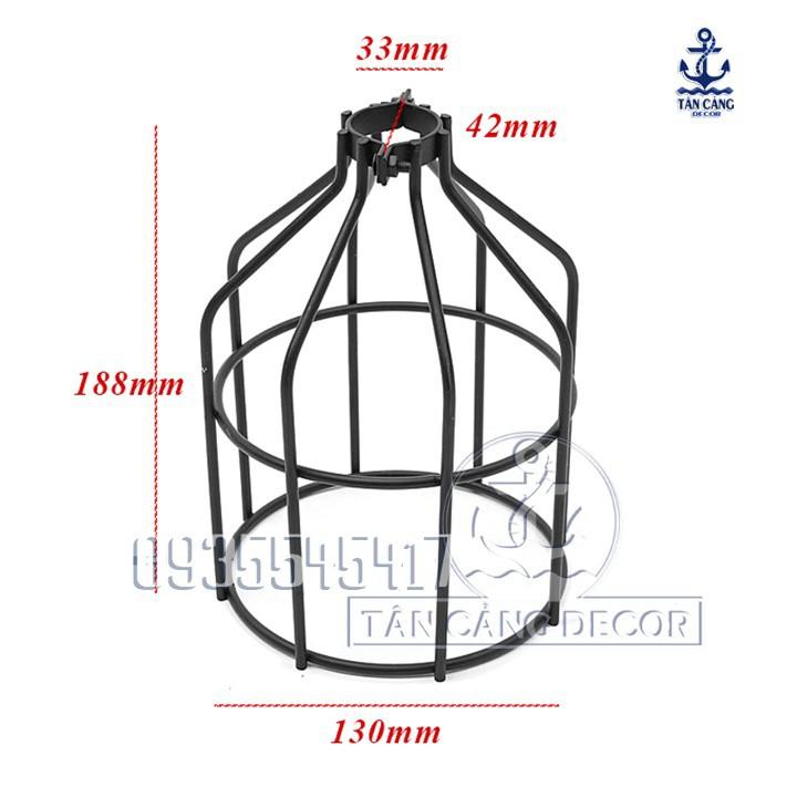 Lồng đèn sắt  Vintage E72 sơn tĩnh điện