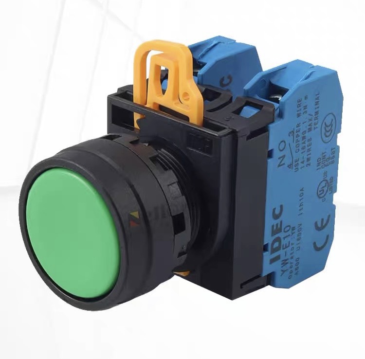 Nút nhấn nhả IDEC không đèn phi 22,nút nhấn tủ điện Idec chống nước