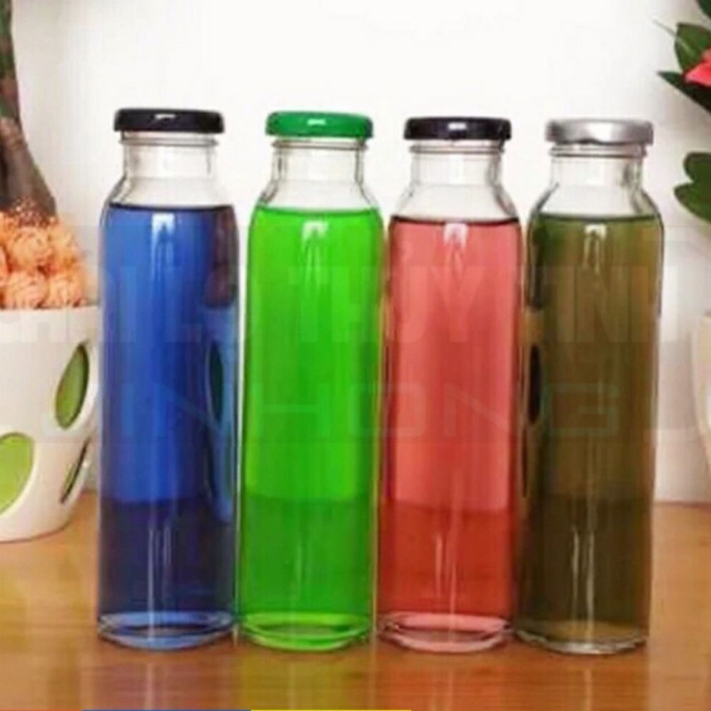 Combo 5 Chai thủy tinh tròn cao 350ml