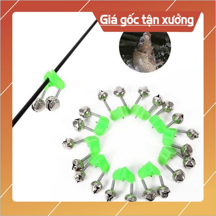 Chuông báo cá combo 5 cái chuông báo lăng xê dùng câu ngâm cực nhạy