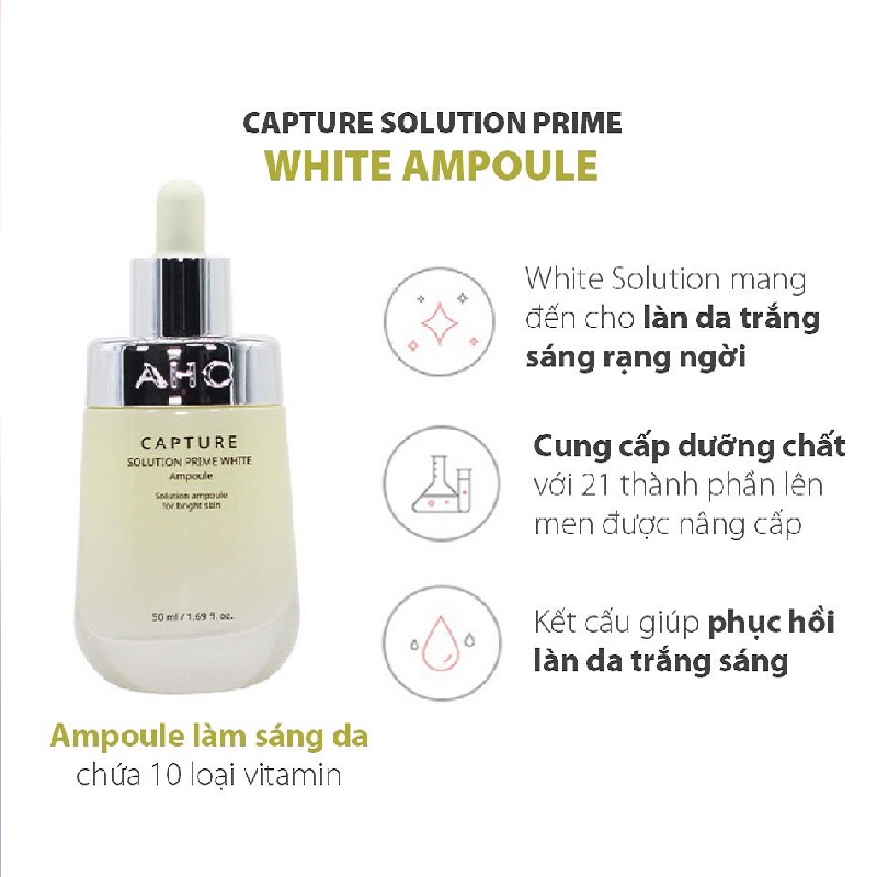 (Mẫu mới) Tinh chất AHC Capture Solution Prime Ampoule 50ml