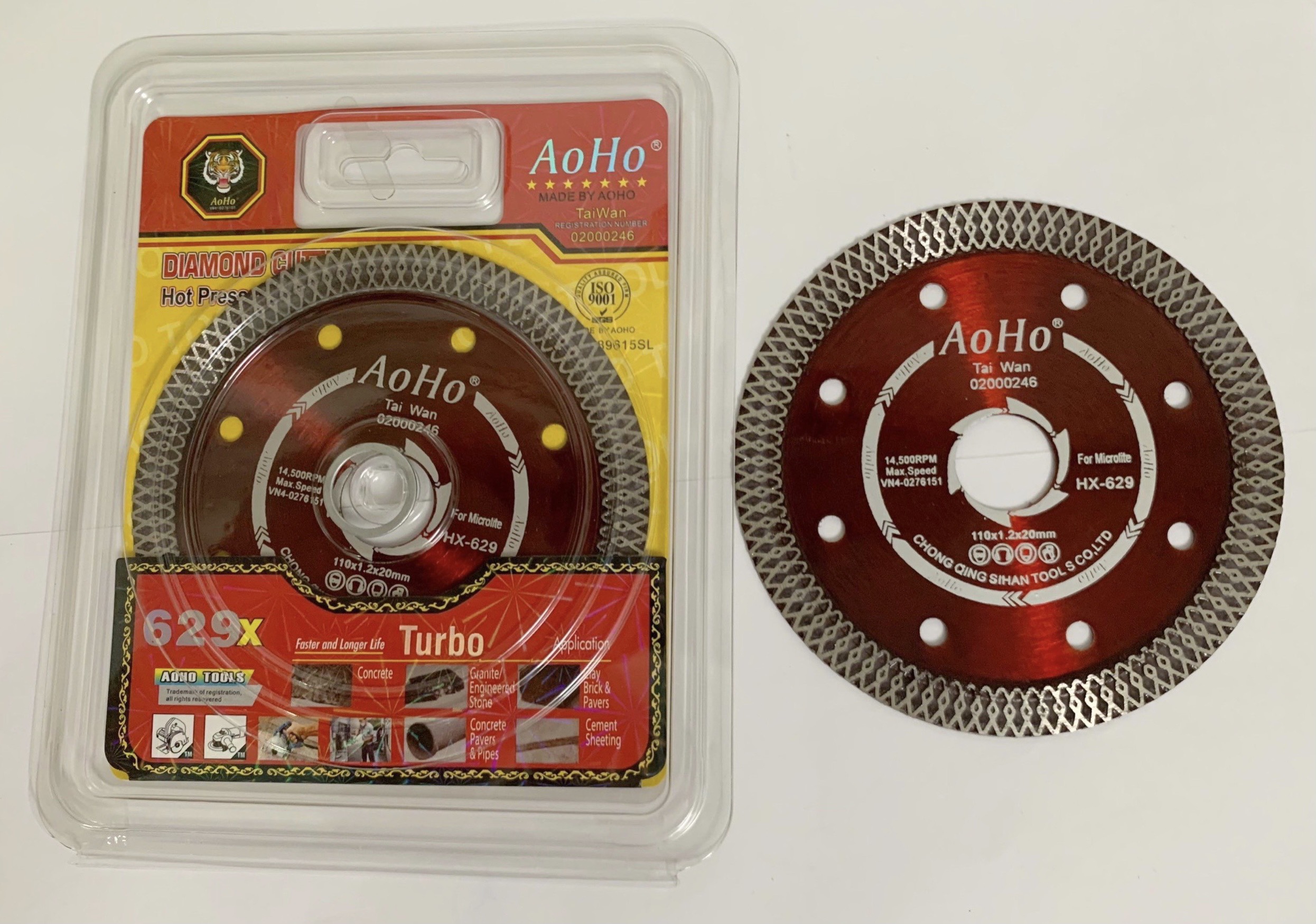 Lưỡi Cắt Gạch Đa Năng AOHO A+ Mặt Đan_ 110*1.2*20mm