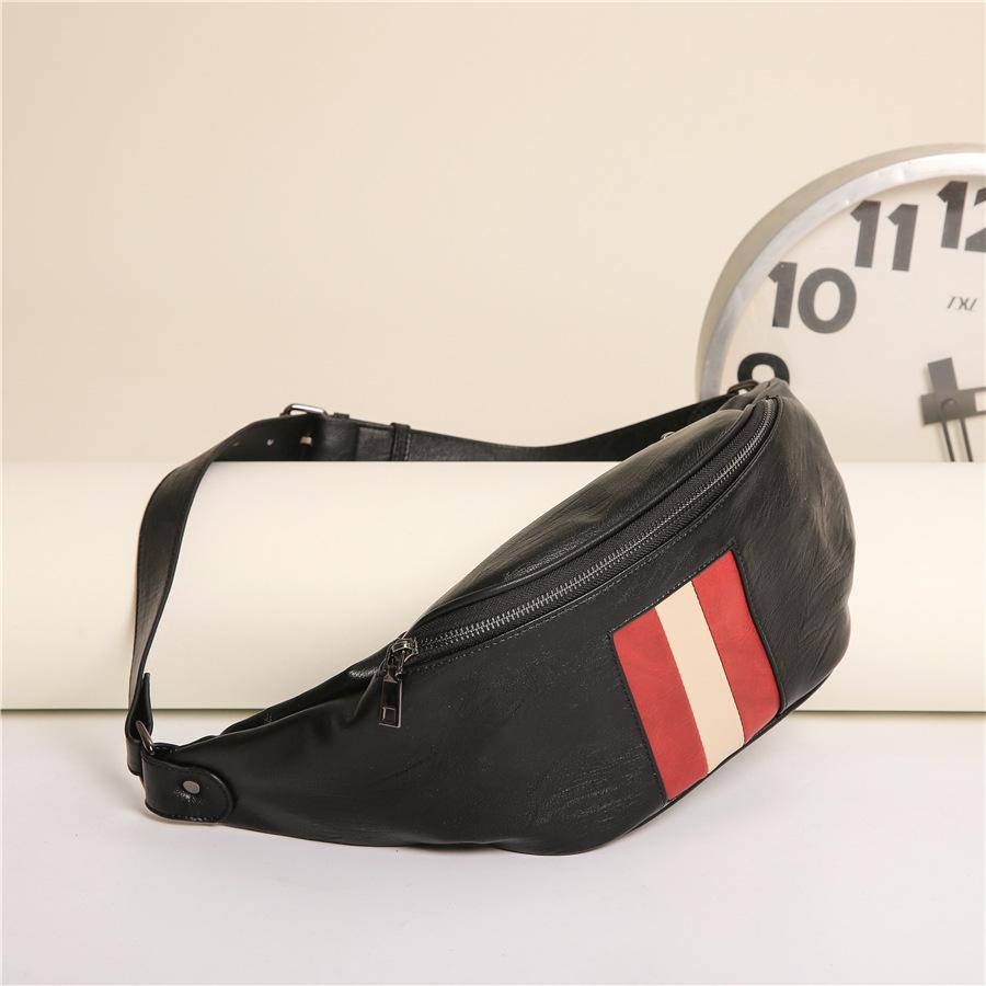 [Hot sale] bag tripe male Plaid high quality leather material